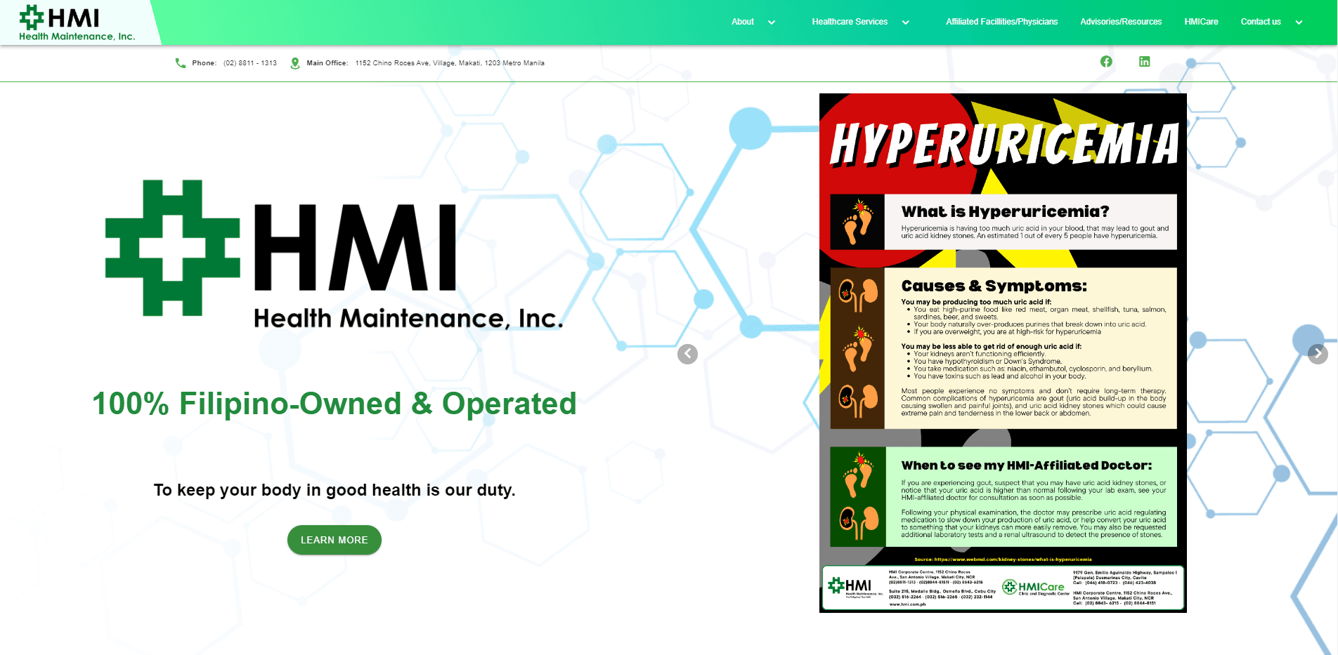 Health Maintenance, Inc. Website